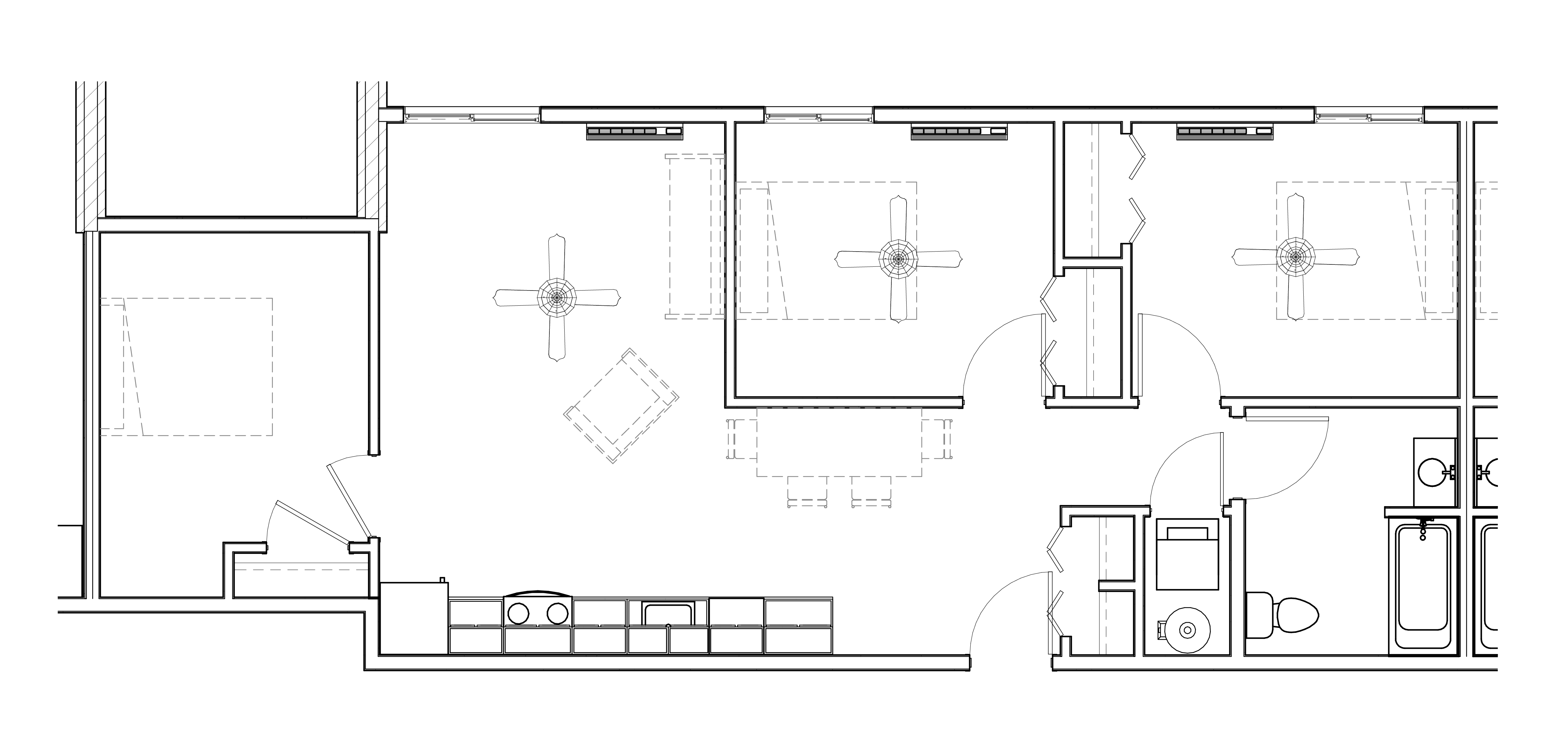 Floorplan A, Three Bedroom layout